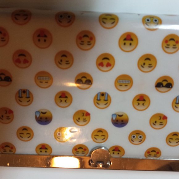 Wallet Emoji Pocket womans wallet, Hard shell finish, black - Picture 3 of 4